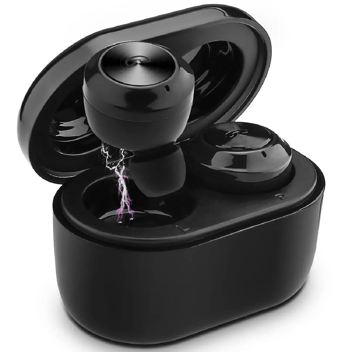 Yonis Noir Ecouteurs Bluetooth Sans Fil