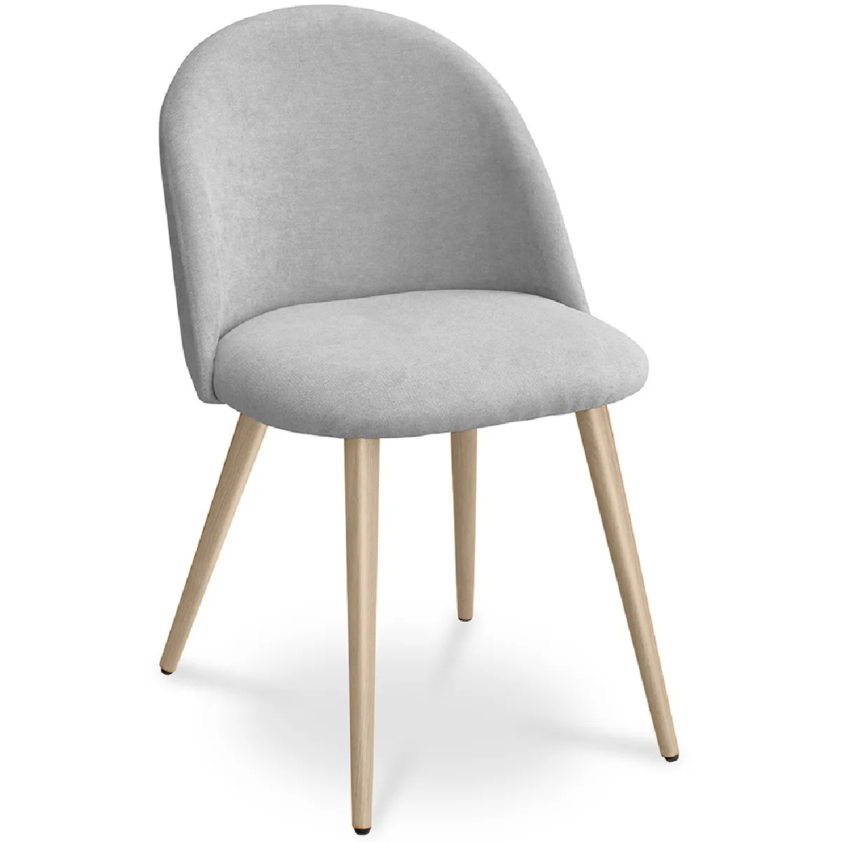 Chaise de salle à manger Tapissée en tissu Style scandinave Evelyne - vue 3