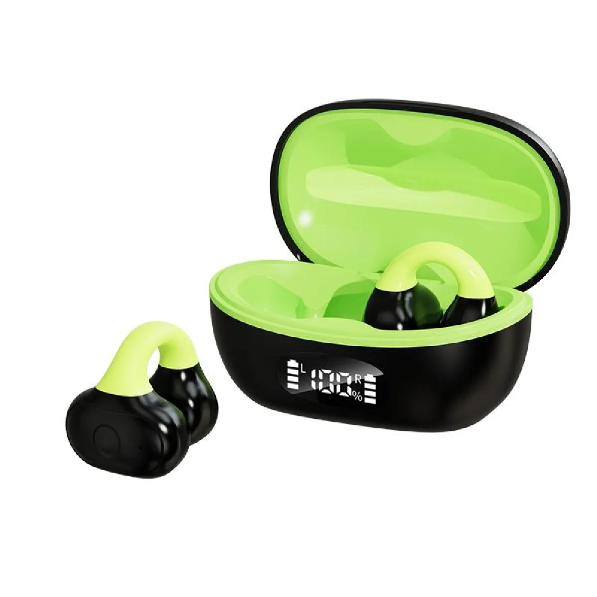 Yonis Blanc Écouteurs Bluetooth Clip-On