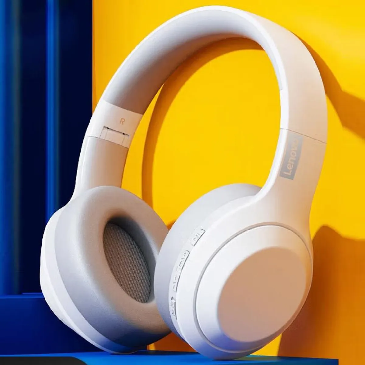 Yonis Blanc Casque Audio Bluetooth Sans Fil Gaming Basse Sport Réduction Bruit