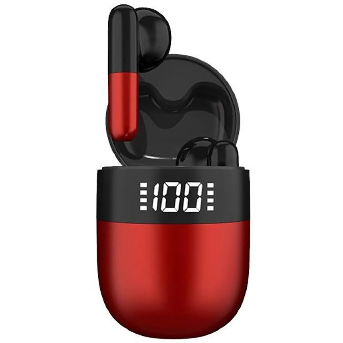 Yonis Rouge Écouteurs Bluetooth Sport