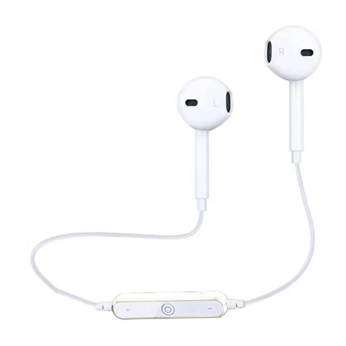 Yonis Blanc Casque Sport Bluetooth Sans Fil Ergonomique