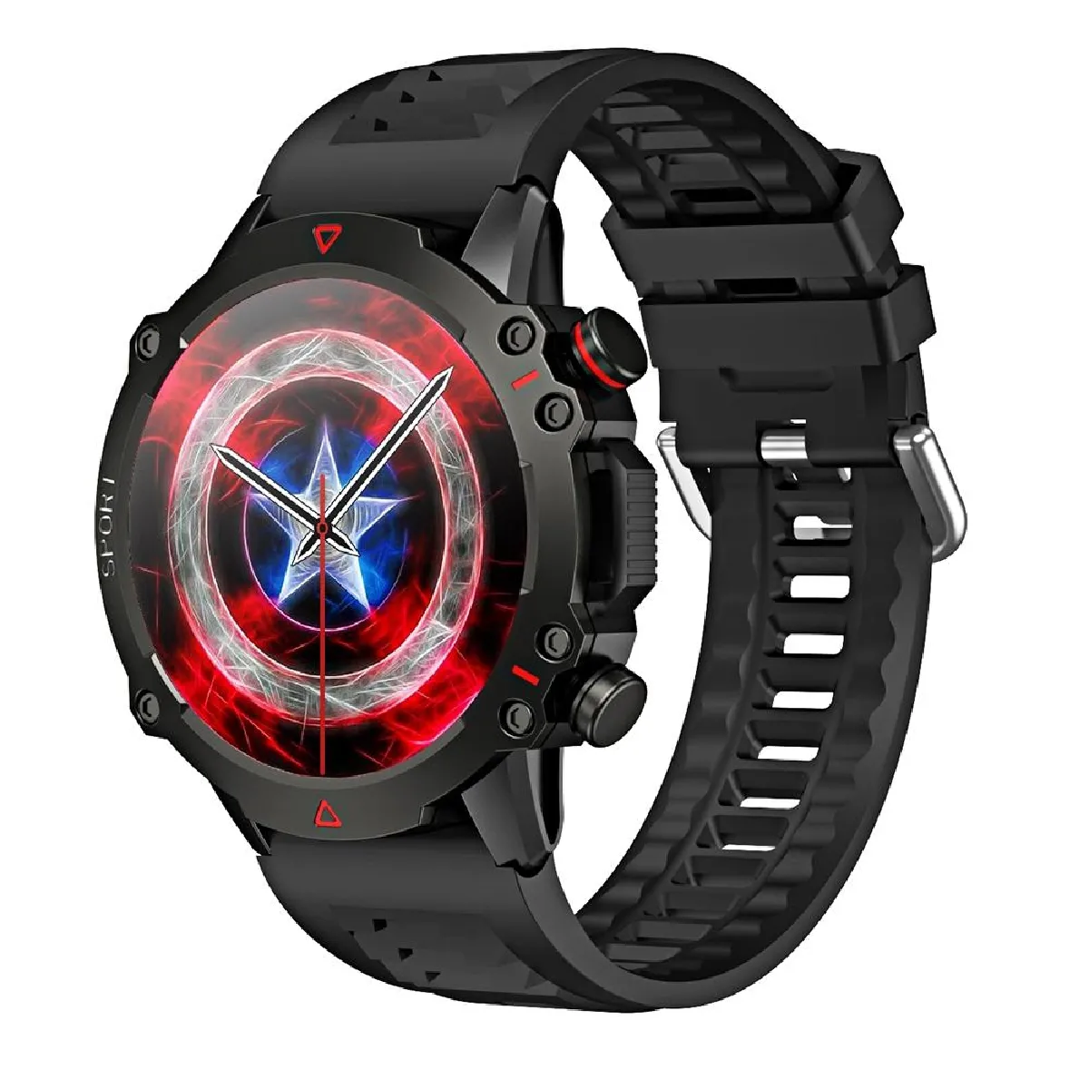 Yonis Noir Montre Connectée Sport Étanche Bluetooth