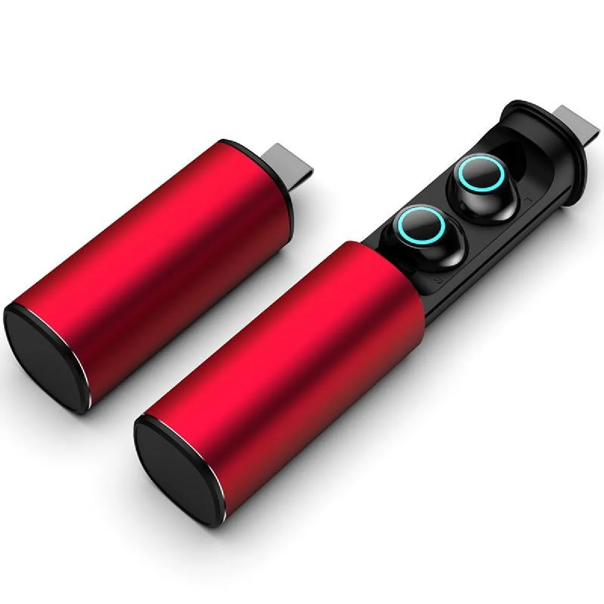YONIS - Écouteurs Bluetooth sans fil - Stéréo - Rouge - Image 2