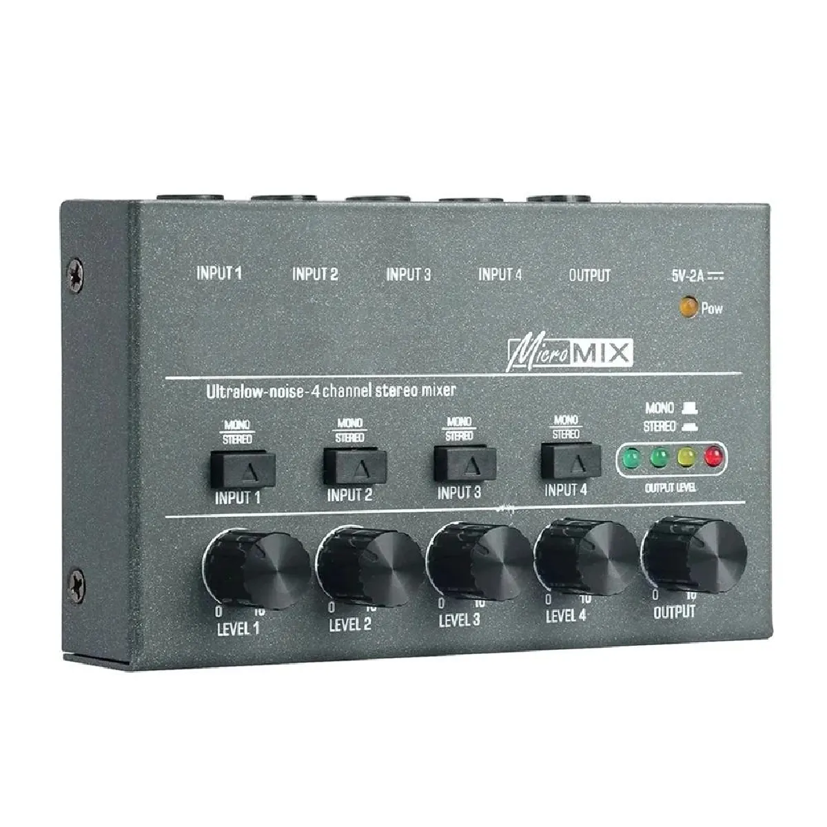 Yonis Table De Mixage Audio Compacte Avec Amplificateur Stéréo Haute Qualité - Image 2