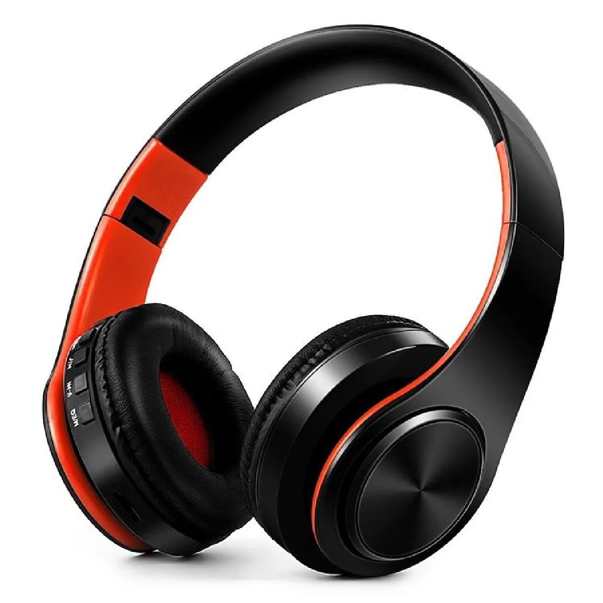 Yonis Noir/Bleu Casque Audio Bluetooth Pliable