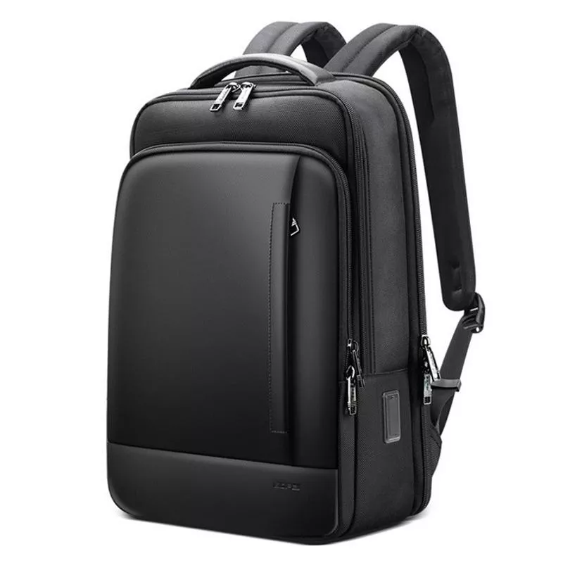 Yonis Noir Sac À Dos Pour Ordinateur Portable Étanche Avec Ports Usb Et Usb-C