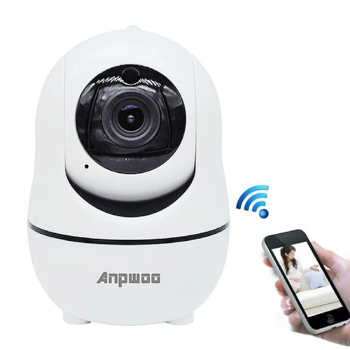 Yonis Camera Ip 720P Hd Wifi Vision Nocturne Détection Mouvement Carte Sd 32Gb