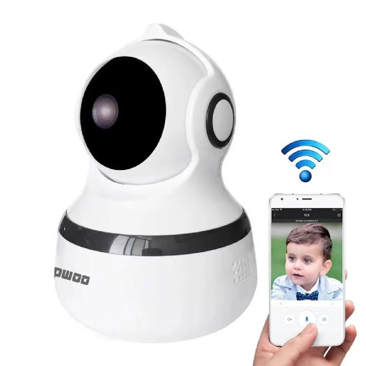Yonis Claires Camera Ip 1080P Hd Wifi Vision Nocturne Détection Mouvement Stockage Cloud - Image 2