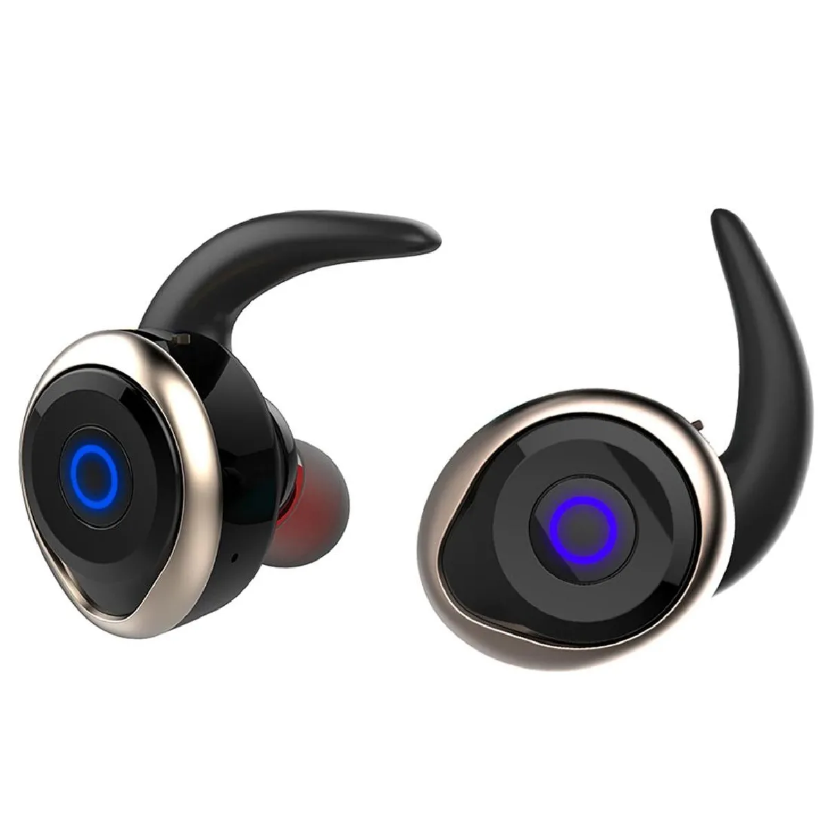 YONIS - Écouteurs Bluetooth Sport - Stéréo - Étanche - Basse Puissante - Or - Image 2