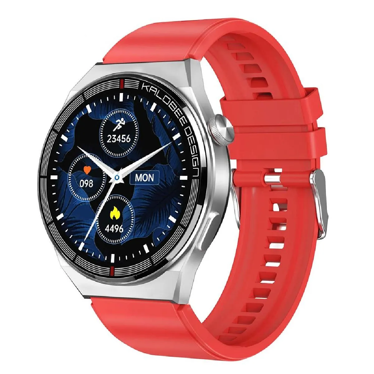 Yonis Rouge Montre Connectée Avec Fréquence Cardiaque