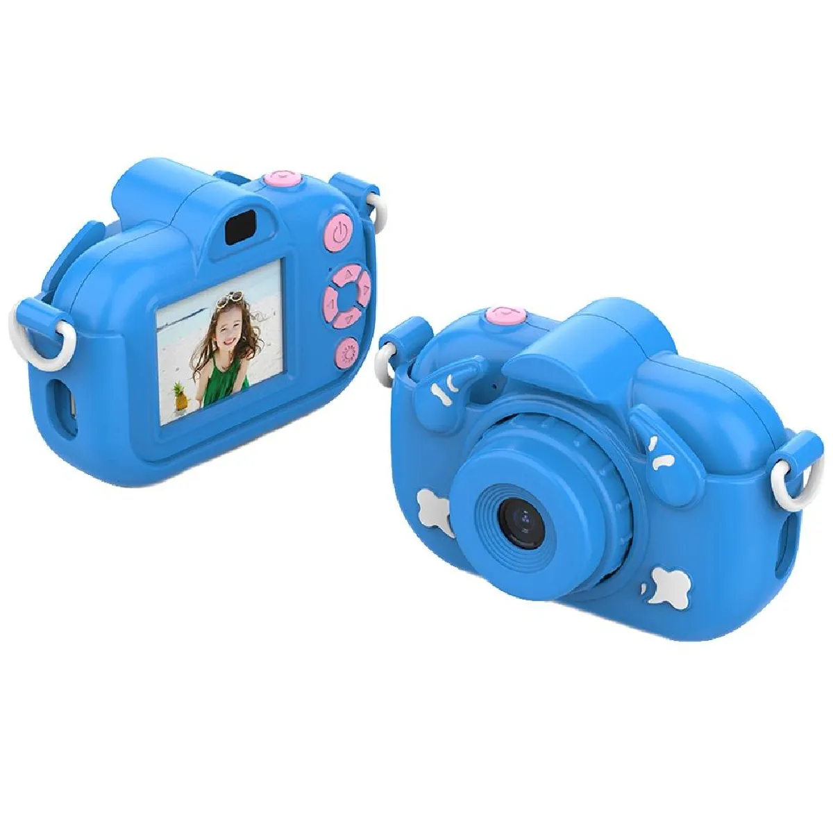 Yonis Bleu Appareil Photo Numérique Enfant Hd 12Mp