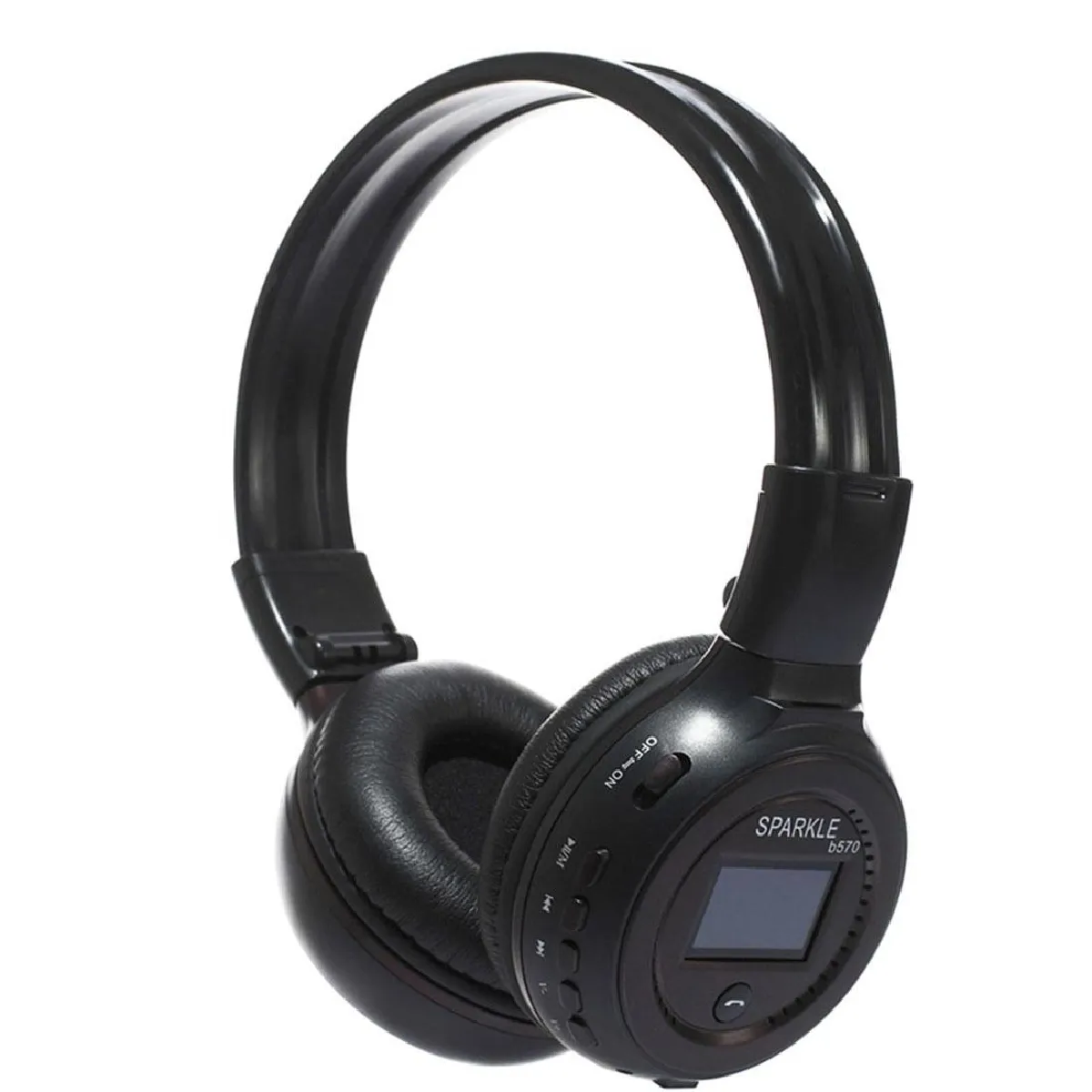 Yonis Marron Casque Audio Bluetooth Sans Fil Avec Subwoofer