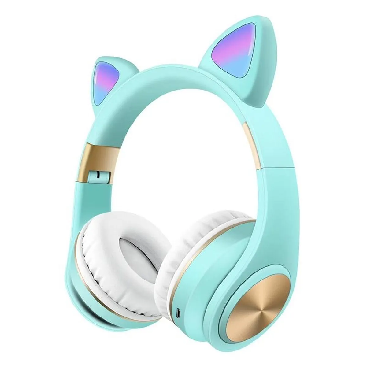 Yonis Rose Casque Audio Oreilles De Chat Bluetooth