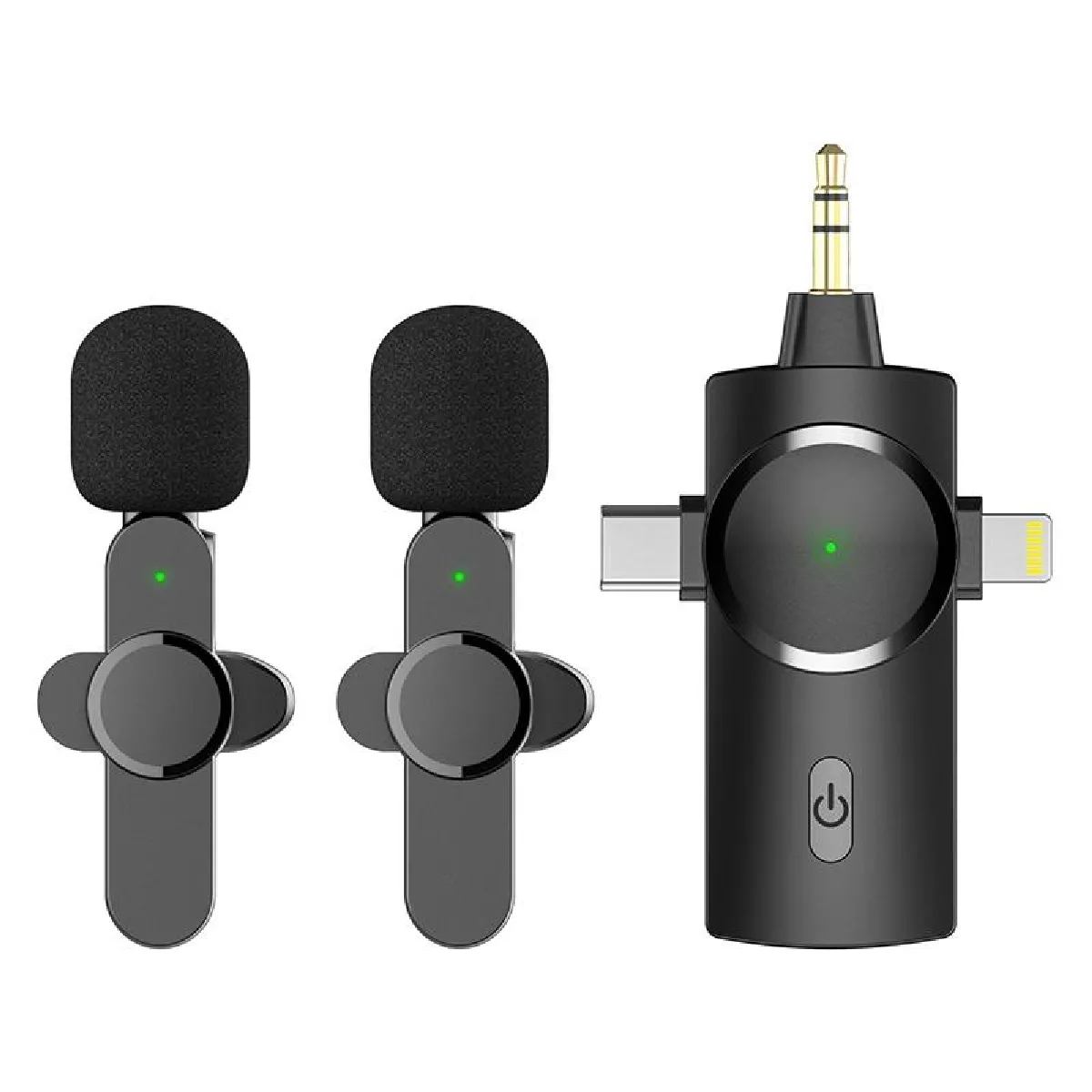 Yonis Microphone Sans Fil 3 En 1