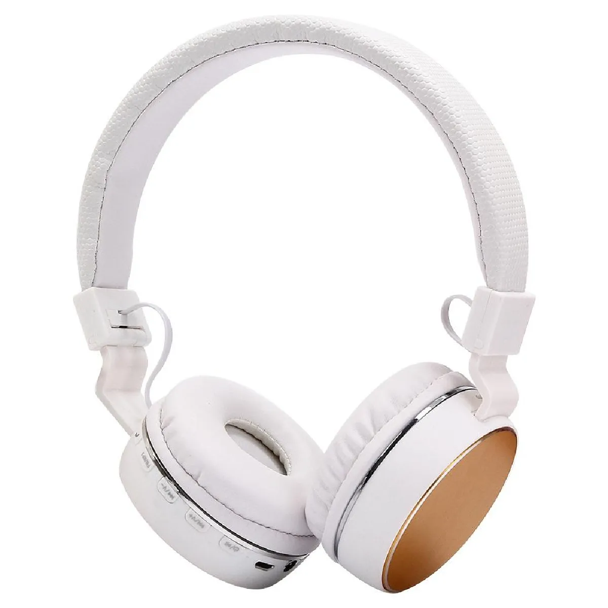Casque Audio Bluetooth Sans Fil Pliable Or - vue 2
