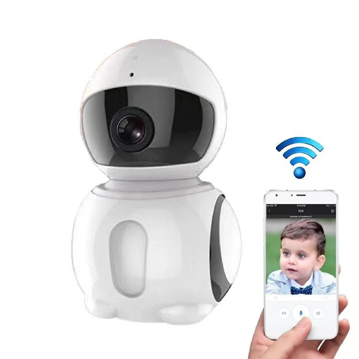Yonis Camera Ip Hd 1080P Vision Nocturne Wifi