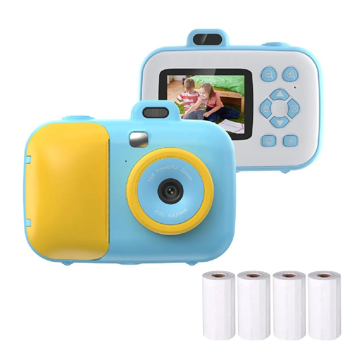 Yonis Appareil Photo Numérique Pour Enfants Avec Impression Instantanée Haute Définition