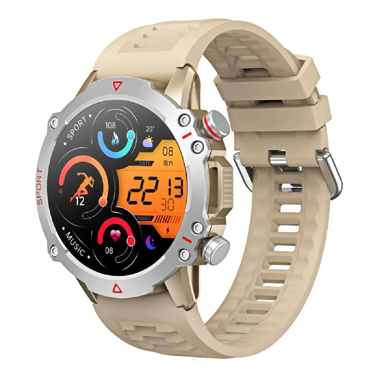 Yonis Argent Montre Connectée Tf10