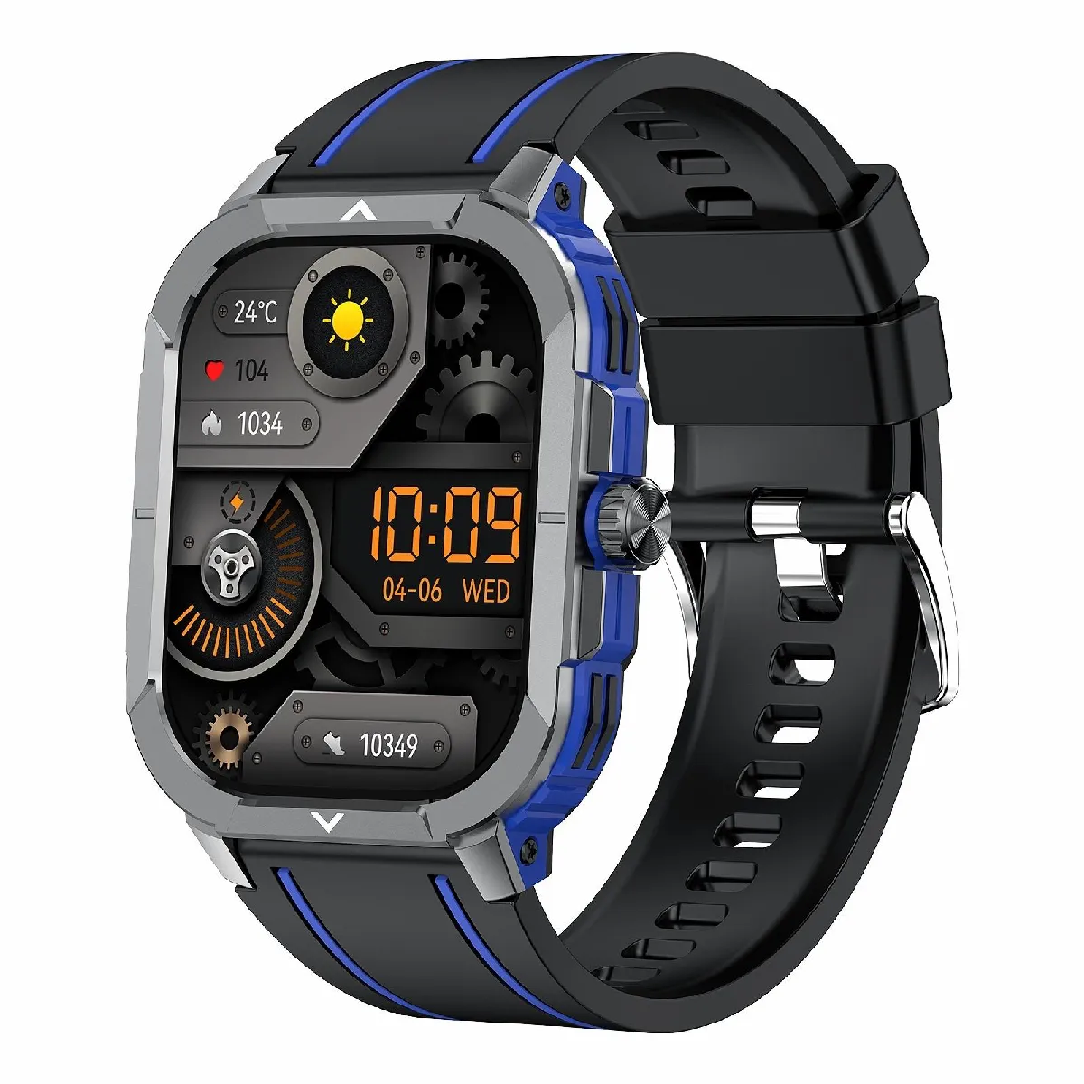 Yonis Rouge Montre Connectée Sport Étanche Ip68