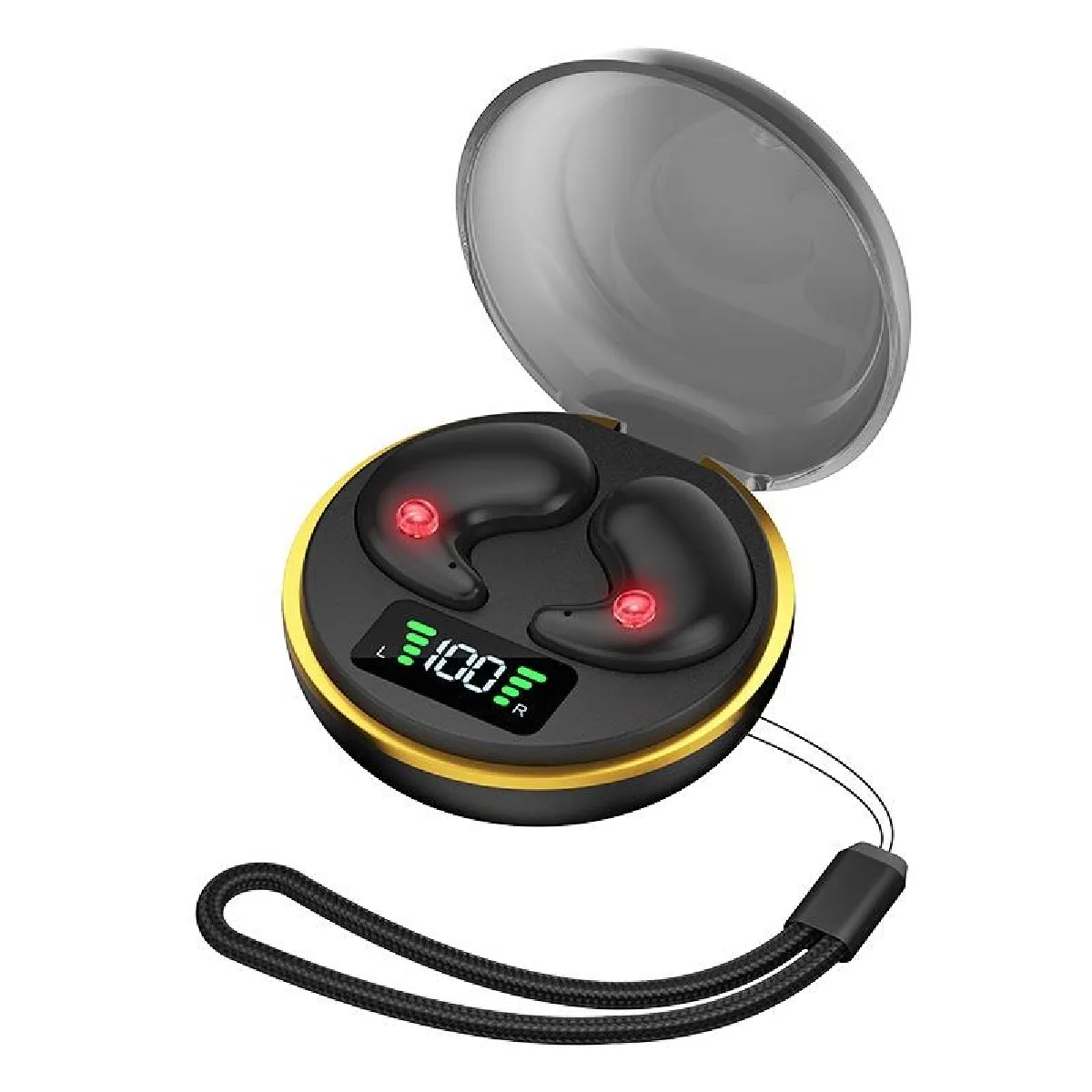 Yonis Noir Ecouteurs Bluetooth