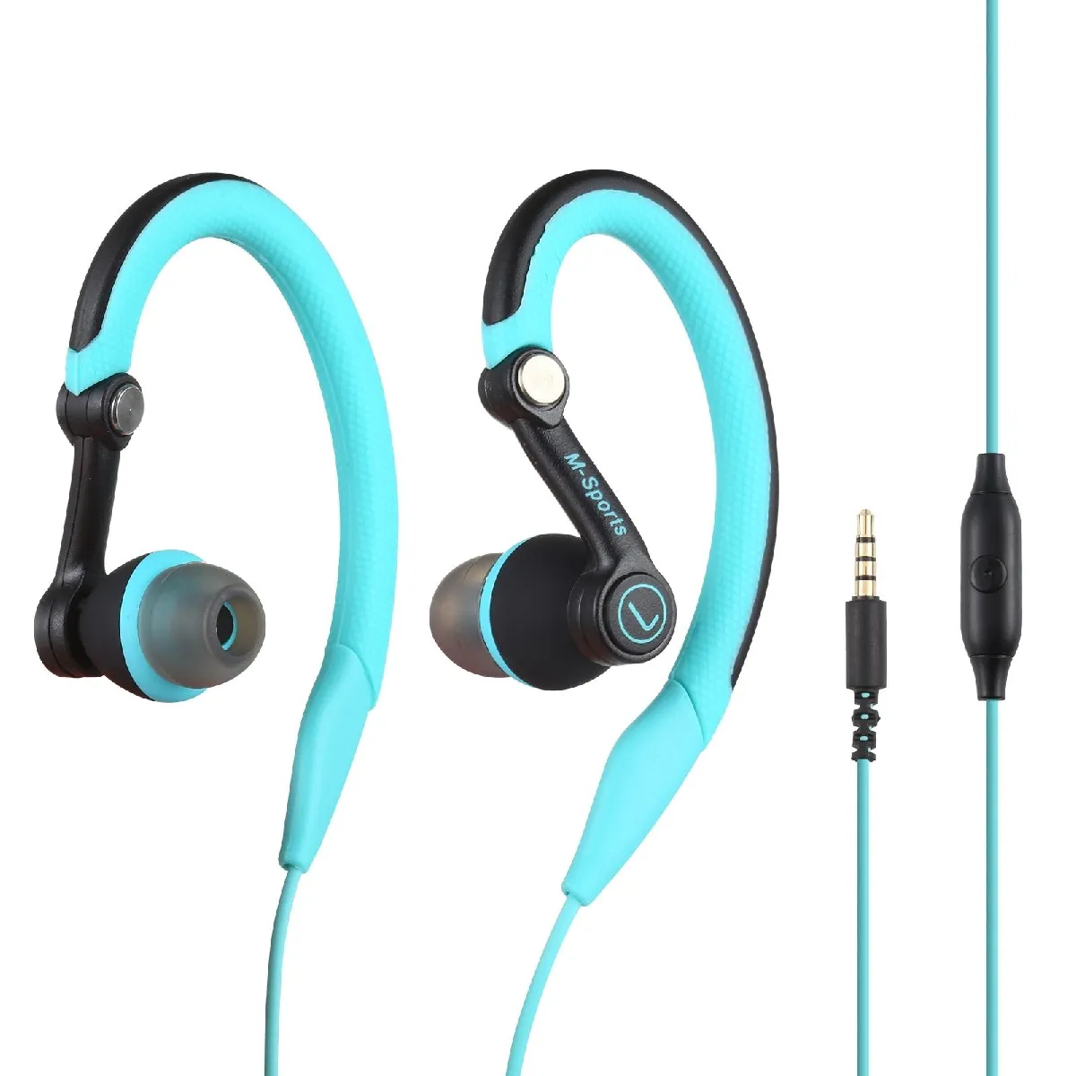 Yonis Bleu Casque Sport Intra-Auriculaire Filaire Pour Running Gym Son Stéréo