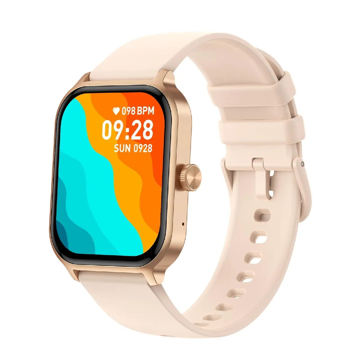 Yonis Montre Connectée Écran Couleur Bluetooth Or