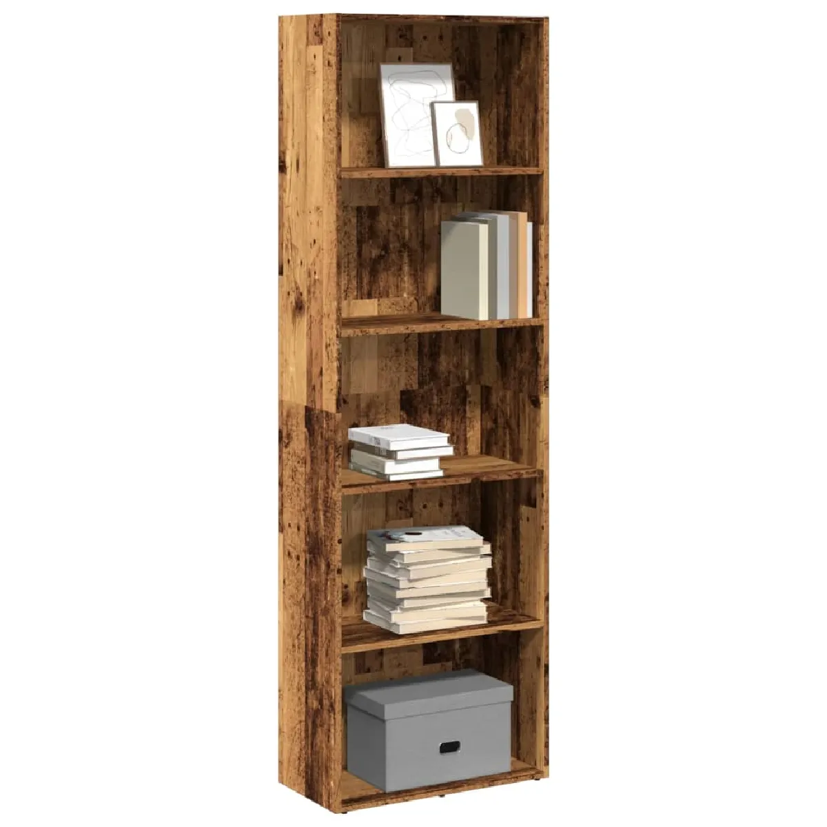 Vidaxl Bibliothèque vieux bois 60x30x189 cm