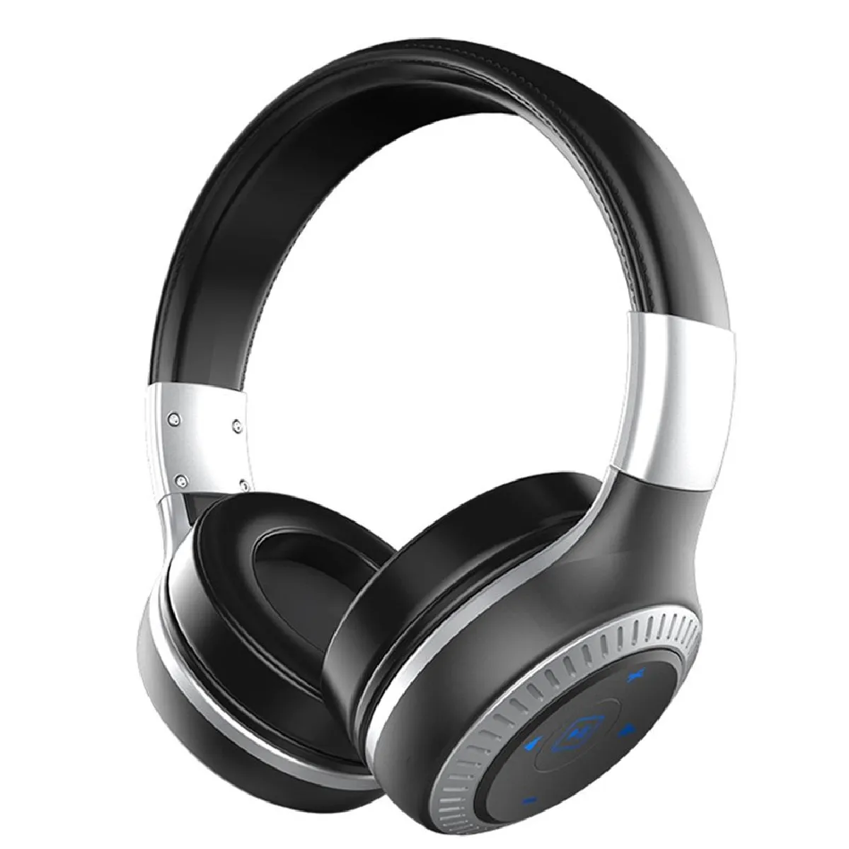 YONIS - Casque Audio Bluetooth - Sans Fil - Microphone HD - Argent - Image 2