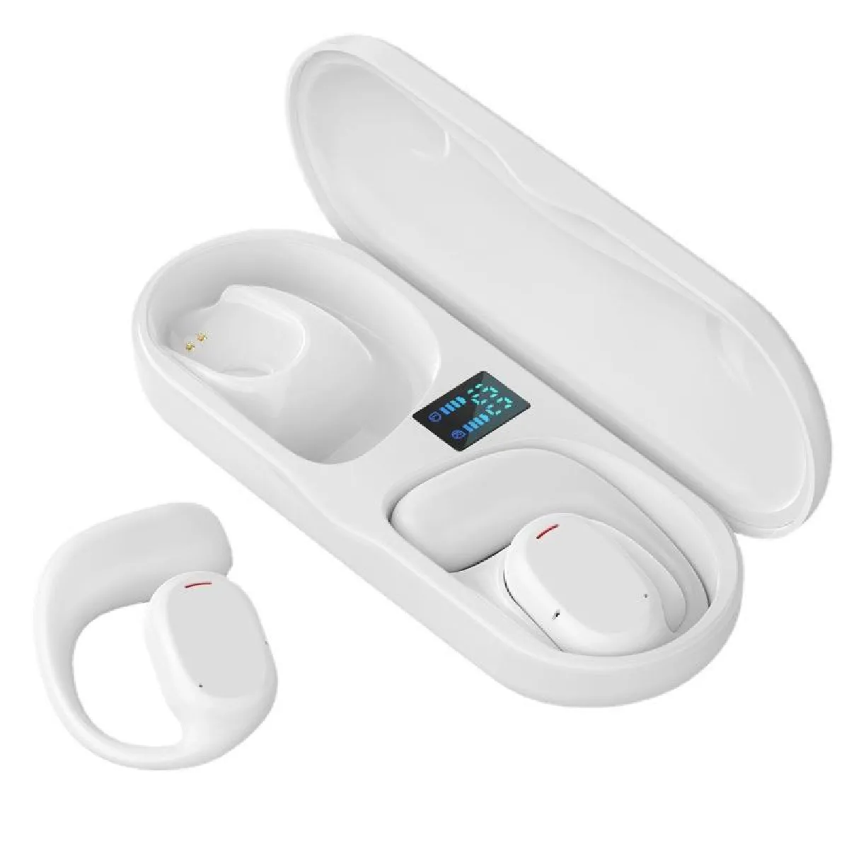 Yonis Blanc Ecouteurs Bluetooth Sport