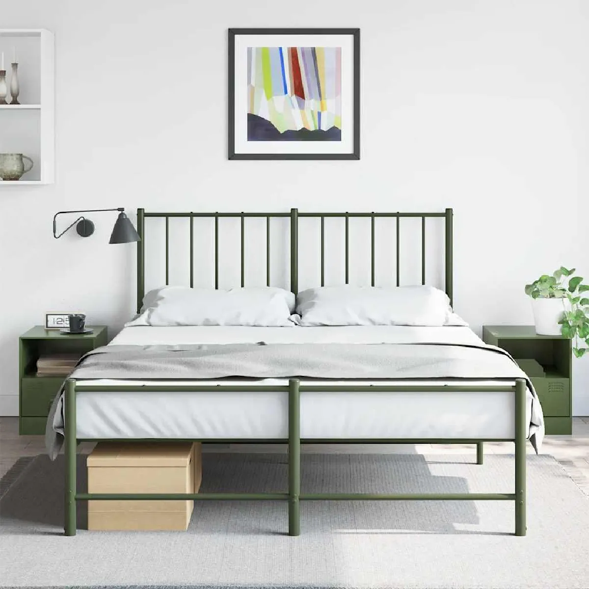 Vidaxl Vert Tables De Chevet Olive