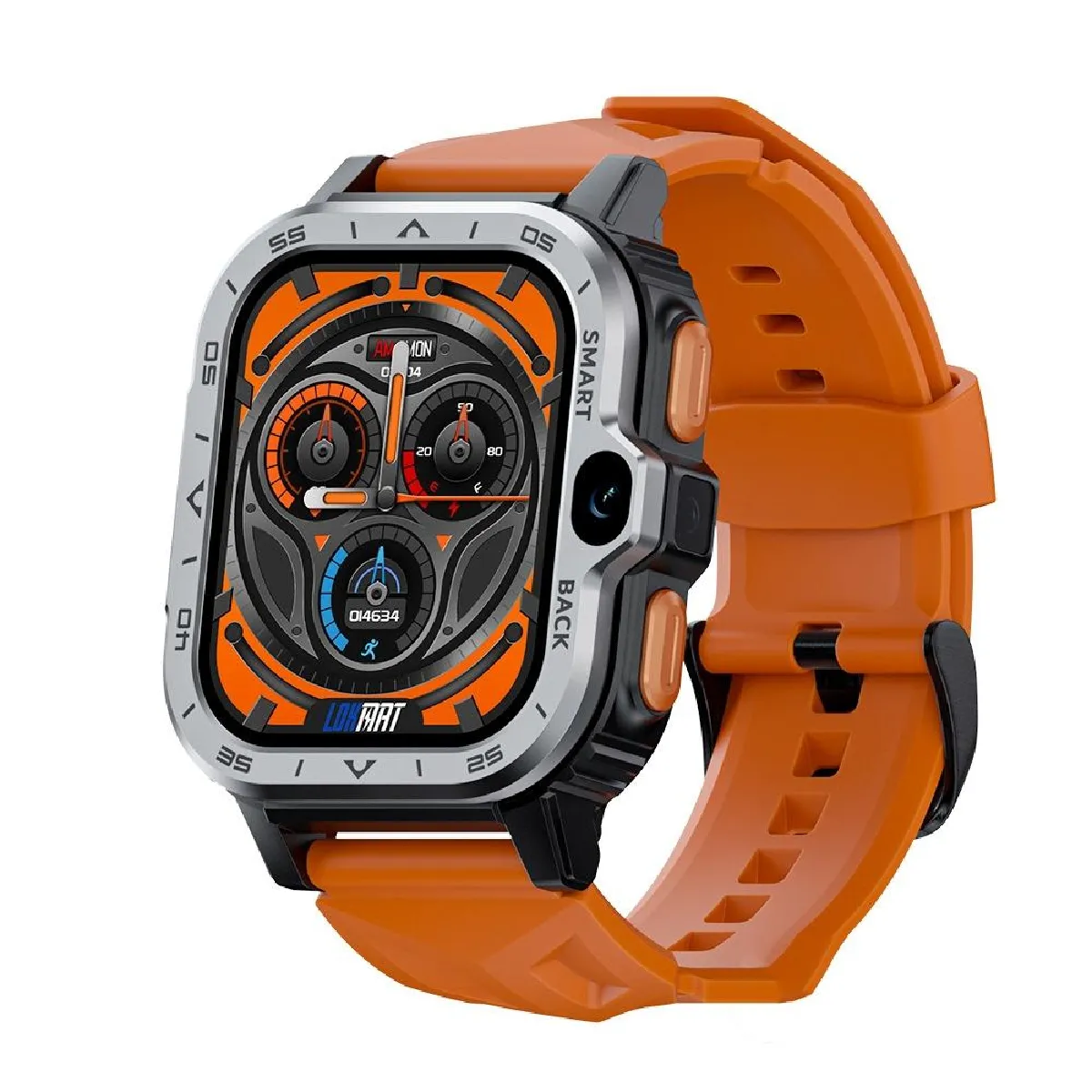 Yonis Argent Montre Connectée Android 8.1 - 2,02 Pouces