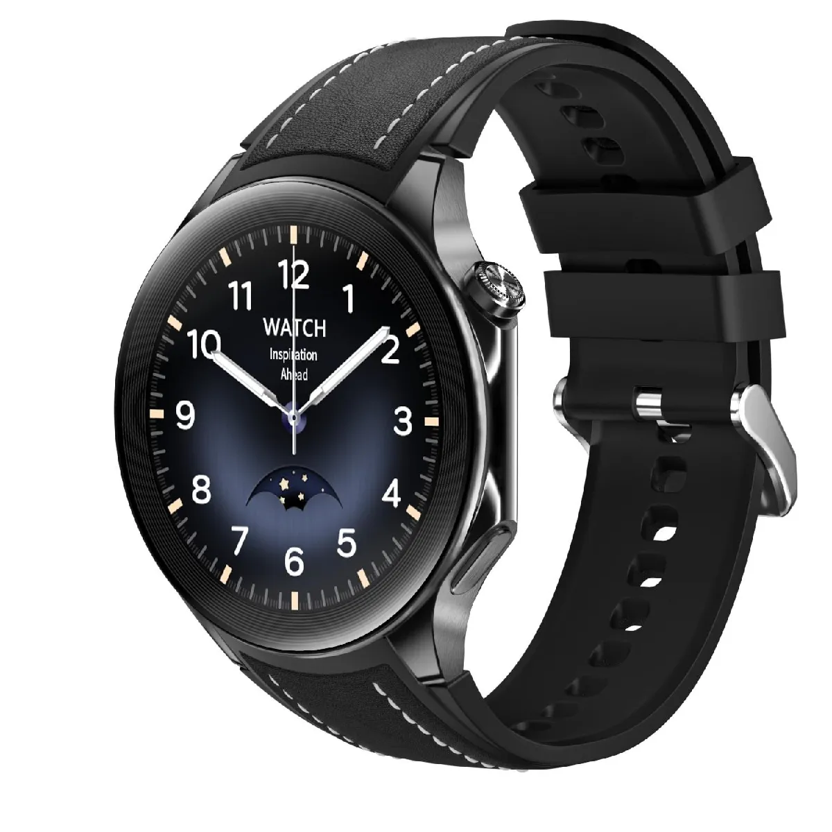 Yonis Noir Montre Connectée Amoled - 1,43 Pouces