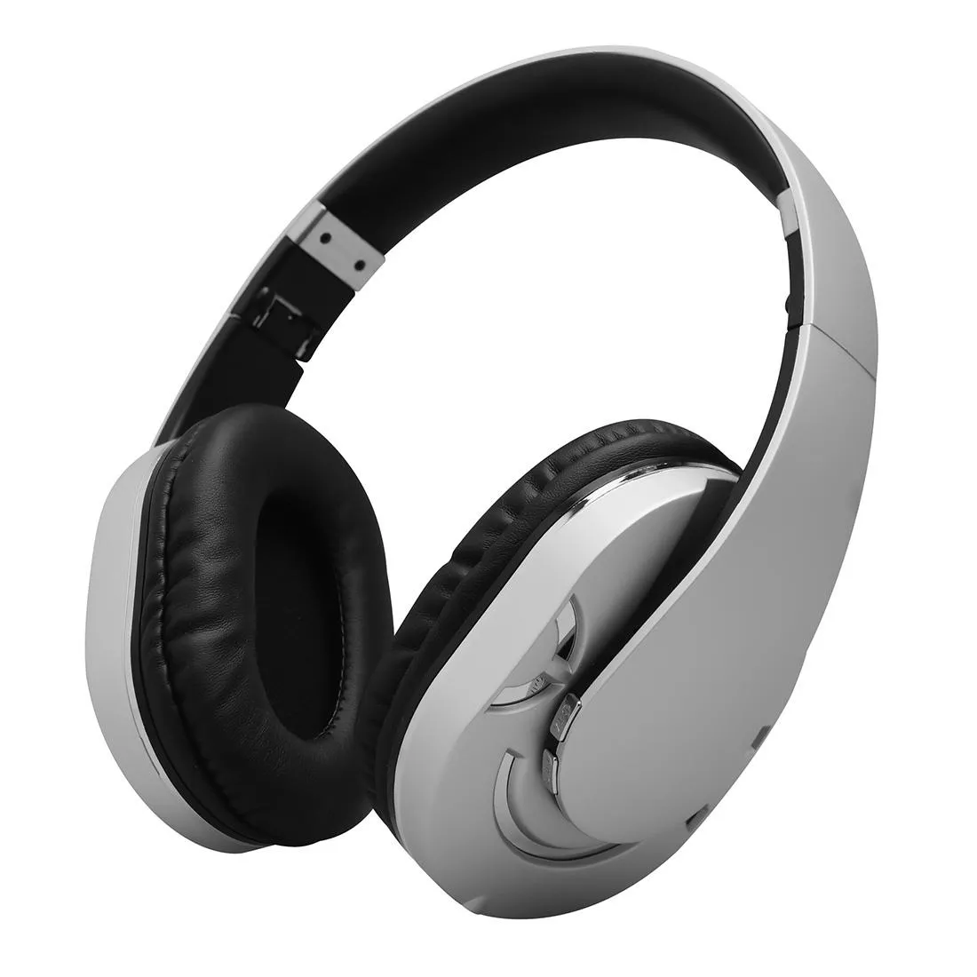 YONIS Casque Audio Bluetooth Pliable Argent&eacute;