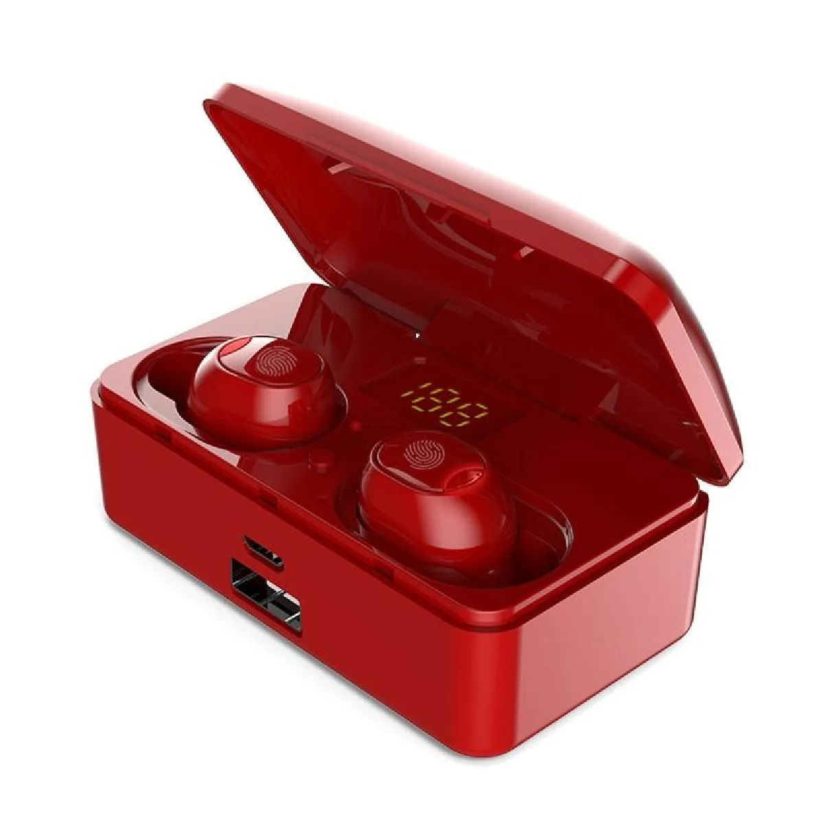 Yonis Rouge Ecouteurs Bluetooth