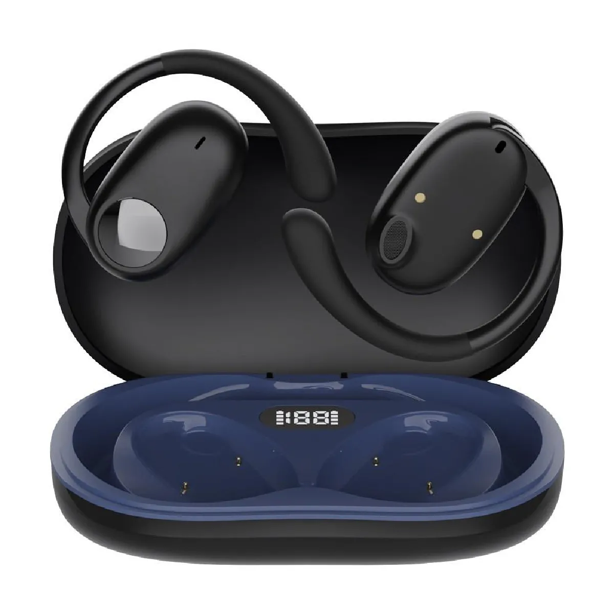 Yonis Noir Écouteurs Bluetooth