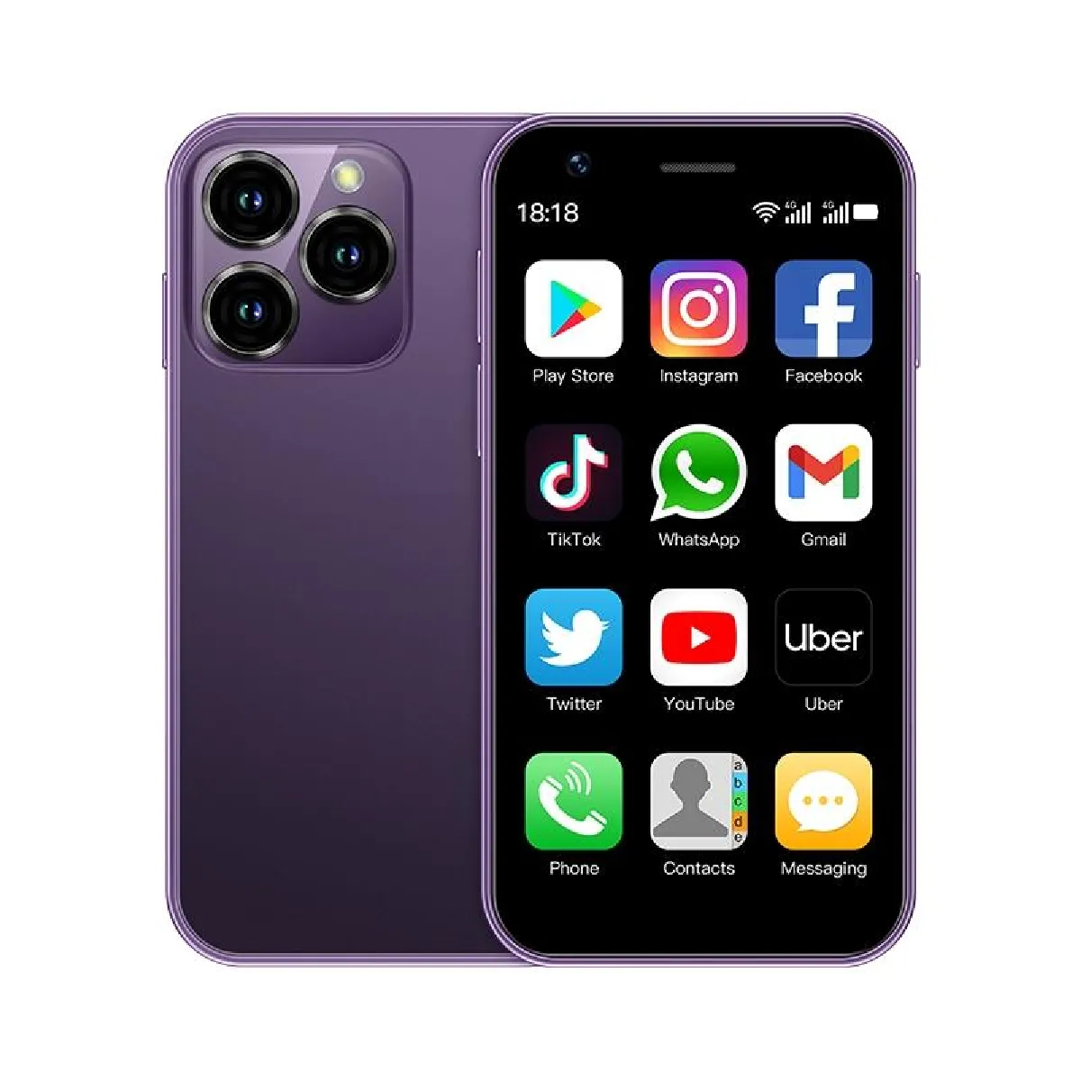 Yonis Violet Téléphone Portable 4G