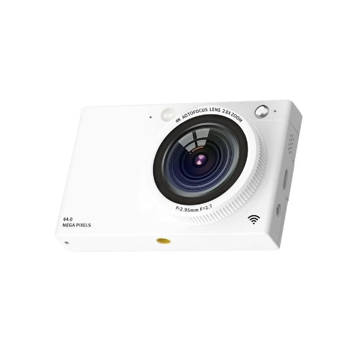Yonis Blanc Caméscope Numérique 64Mp Wifi 4K