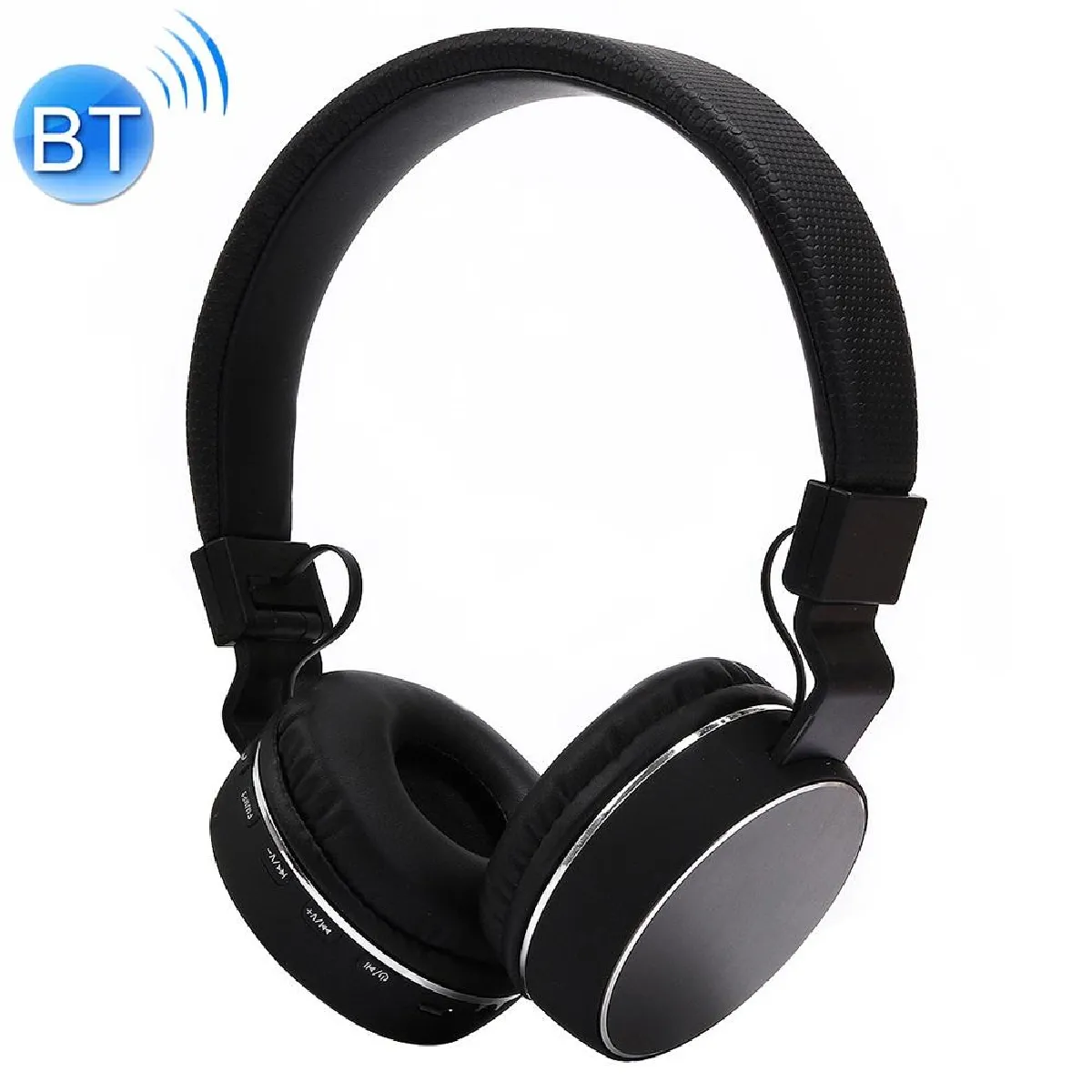 Casque Audio Bluetooth Sans Fil Pliable Or - vue 4