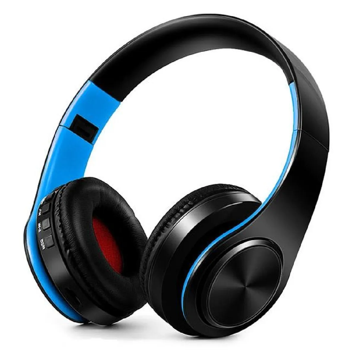 Yonis Bleu Casque Audio Sans Fil Pliable Bluetooth