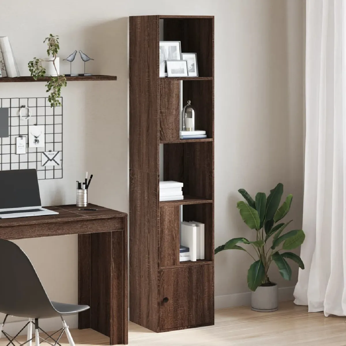 vidaXL Bibliothèque chêne - vue 2