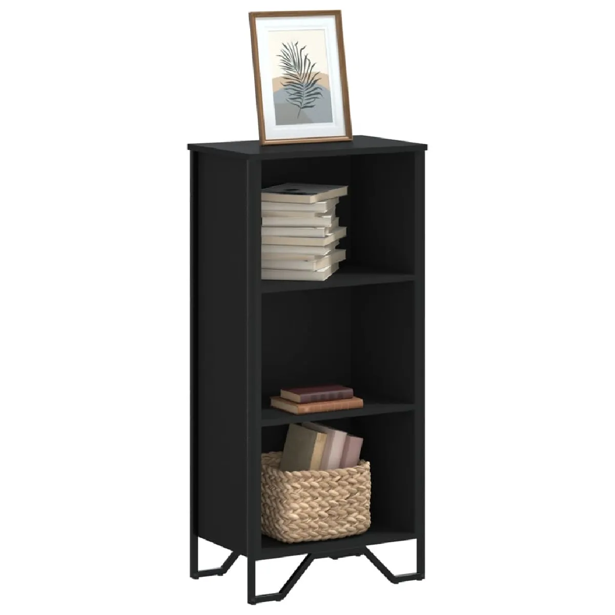 VIDAXL - Bibliothèque - Noir - 50x31x106 cm - Image 3