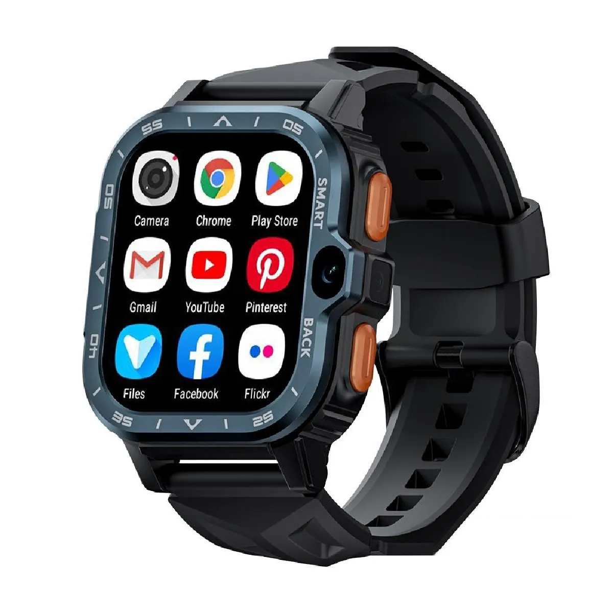 Yonis Argent/Bleu Montre Connectée Android 8.1 Ecran 2.02 Pouces Gps 4G Bluetooth Ée - Image 2