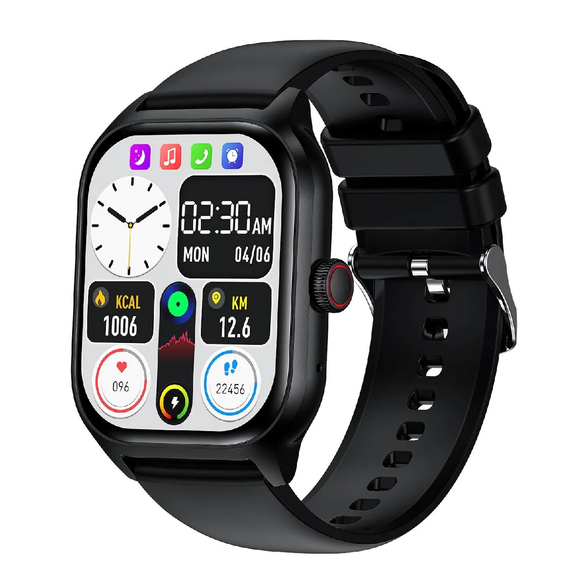 Yonis Noir Montre Connectée Lt10
