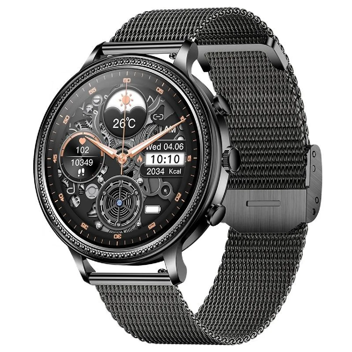 Yonis Montre Connectée Bluetooth - Graphite