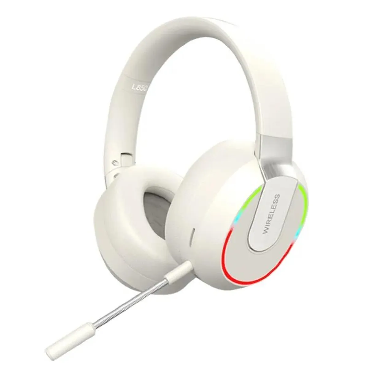 Yonis Blanc Casque Audio Bluetooth Pliable Longue Autonomie