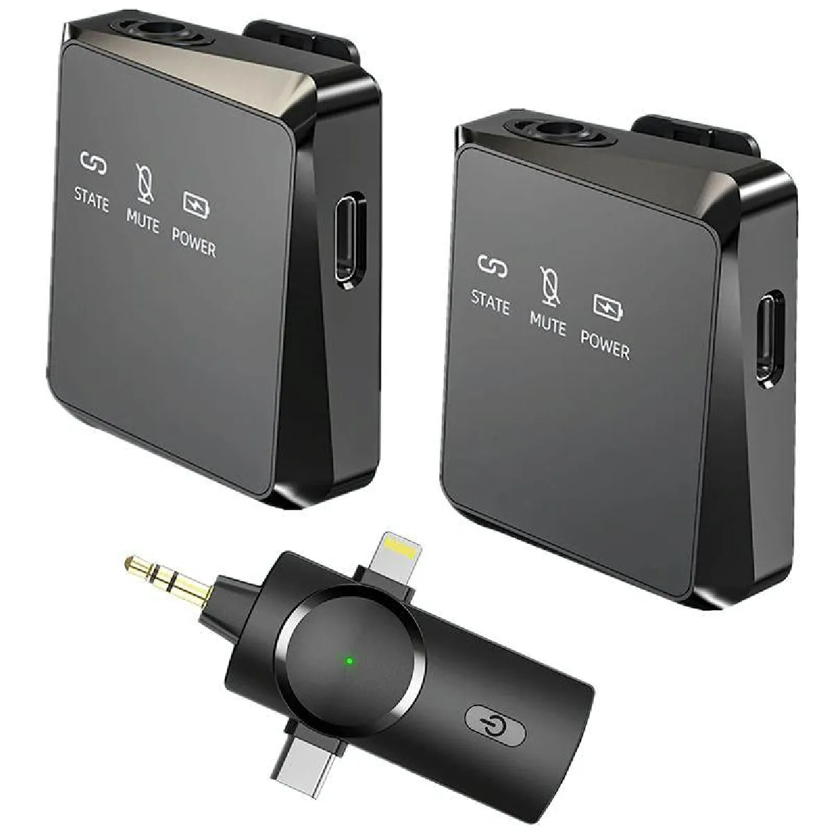 Yonis Microphone Sans Fil 3 En 1