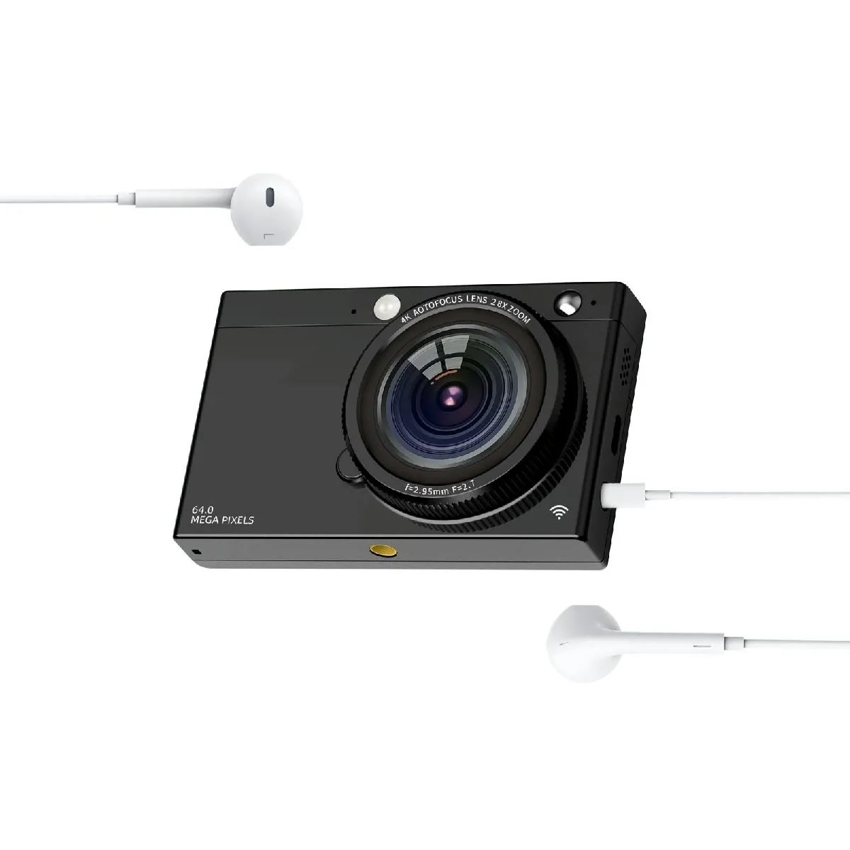 Yonis Noir Caméscope Numérique 4K 64Mp Wifi