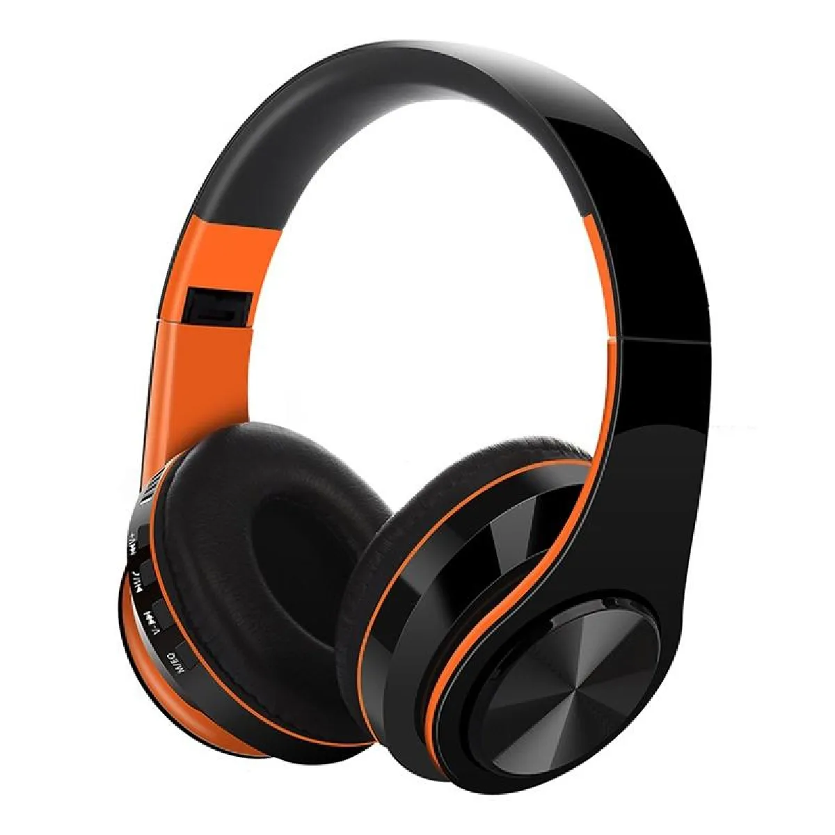 Yonis Orange Casque Audio Bluetooth Sans Fil Stéréo Confortable Longue Autonomie
