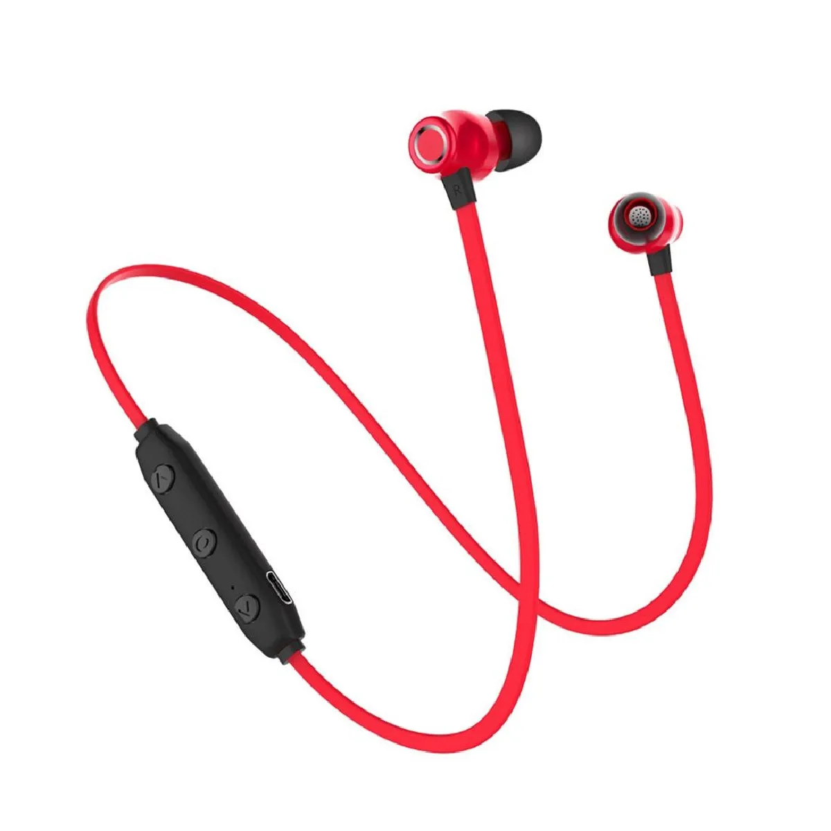 Yonis Rouge Écouteurs Bluetooth Sport
